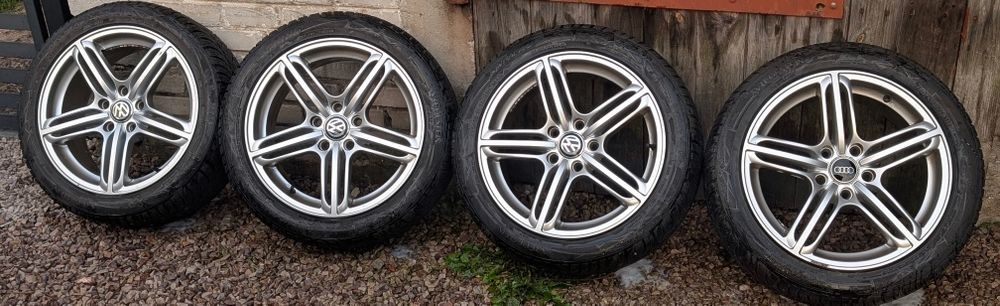 4x Koła Pompei 5x112 R17 Opony zimowe Vredestain  7 mm