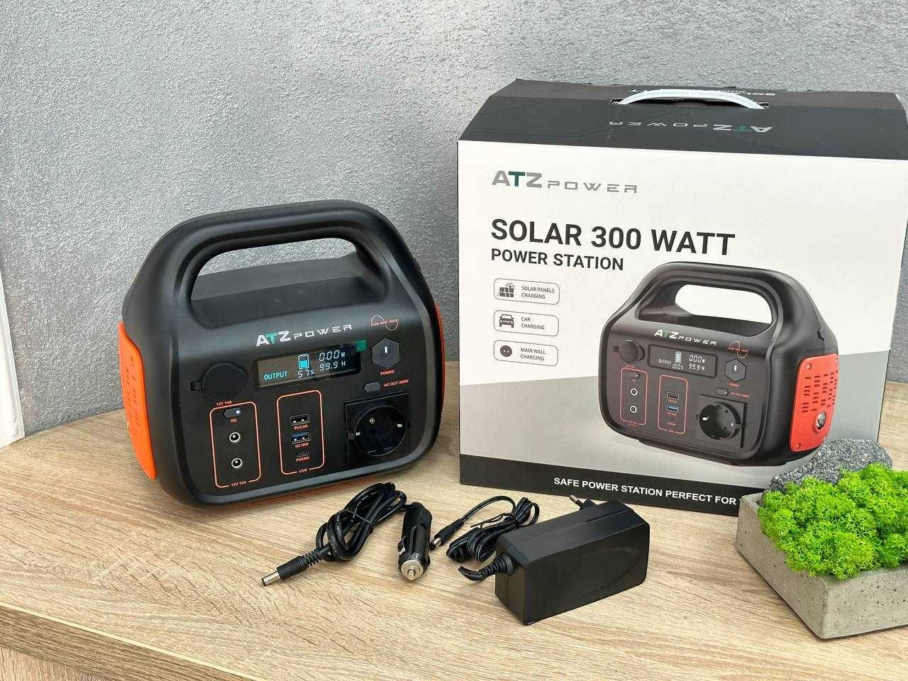 ATZ Power 300 Вт Портативна зарядна станція  300ват/г 600ват пік НОВА