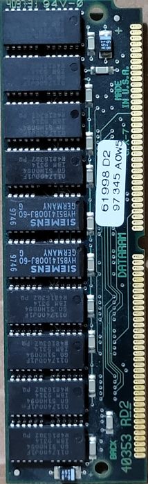 Memória 32 MB FPM-RAM with Parity 60 ns PS2-Simm