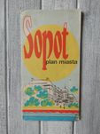 Sopot plan miasta rok 1982, mapa Sopotu