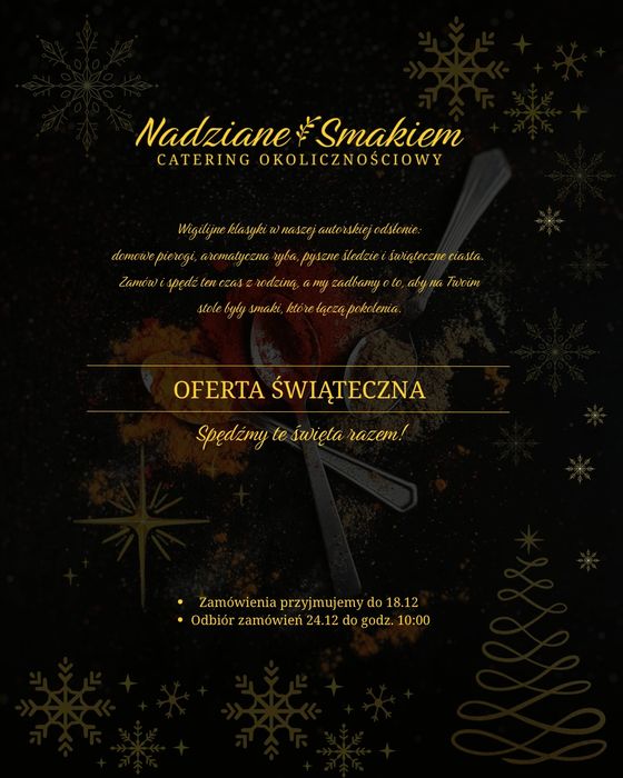 Domowy catering na każdą okazję / OFERTA ŚWIĄTECZNA