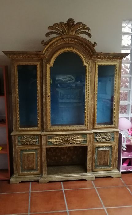 Vitrine antiga lacado