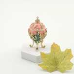 Jajko jajo faberge pojemniki szkatułka różowe styl wiktoriański