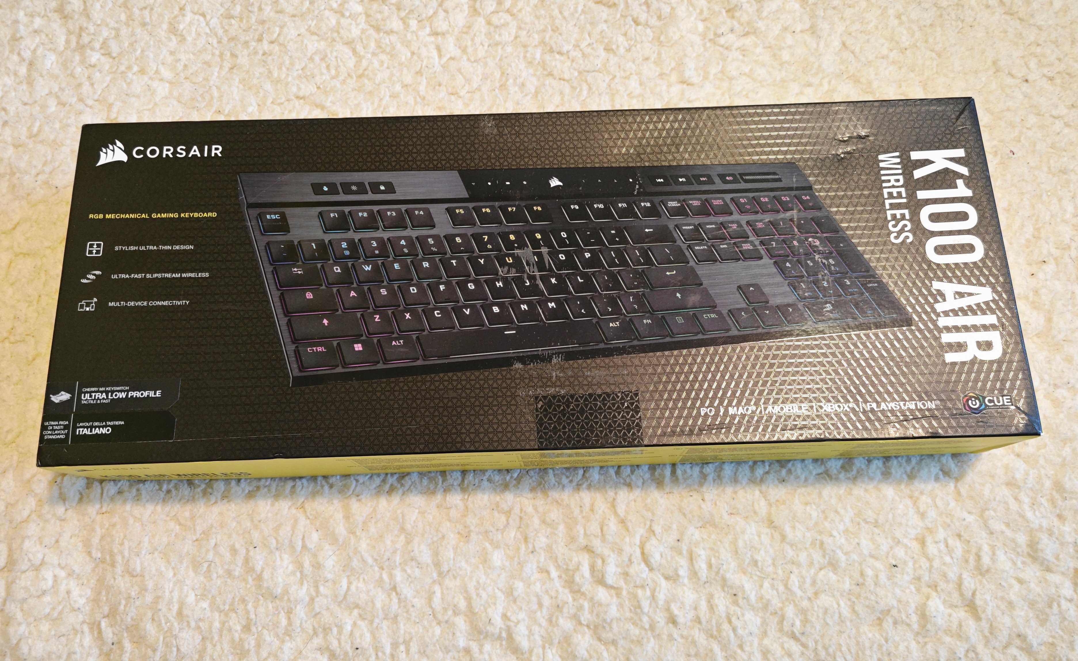 Klawiatura Corsair K100 Air Wireless RGB - Italiano