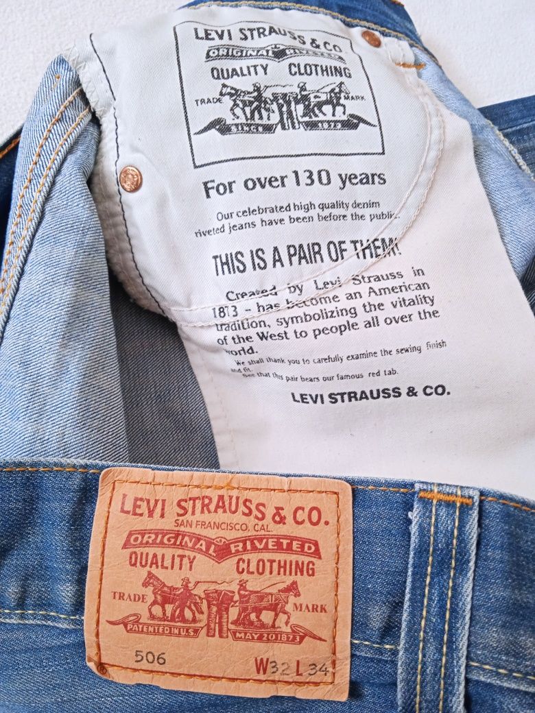 Мужские Джинсы Levi's 506 W32 L32