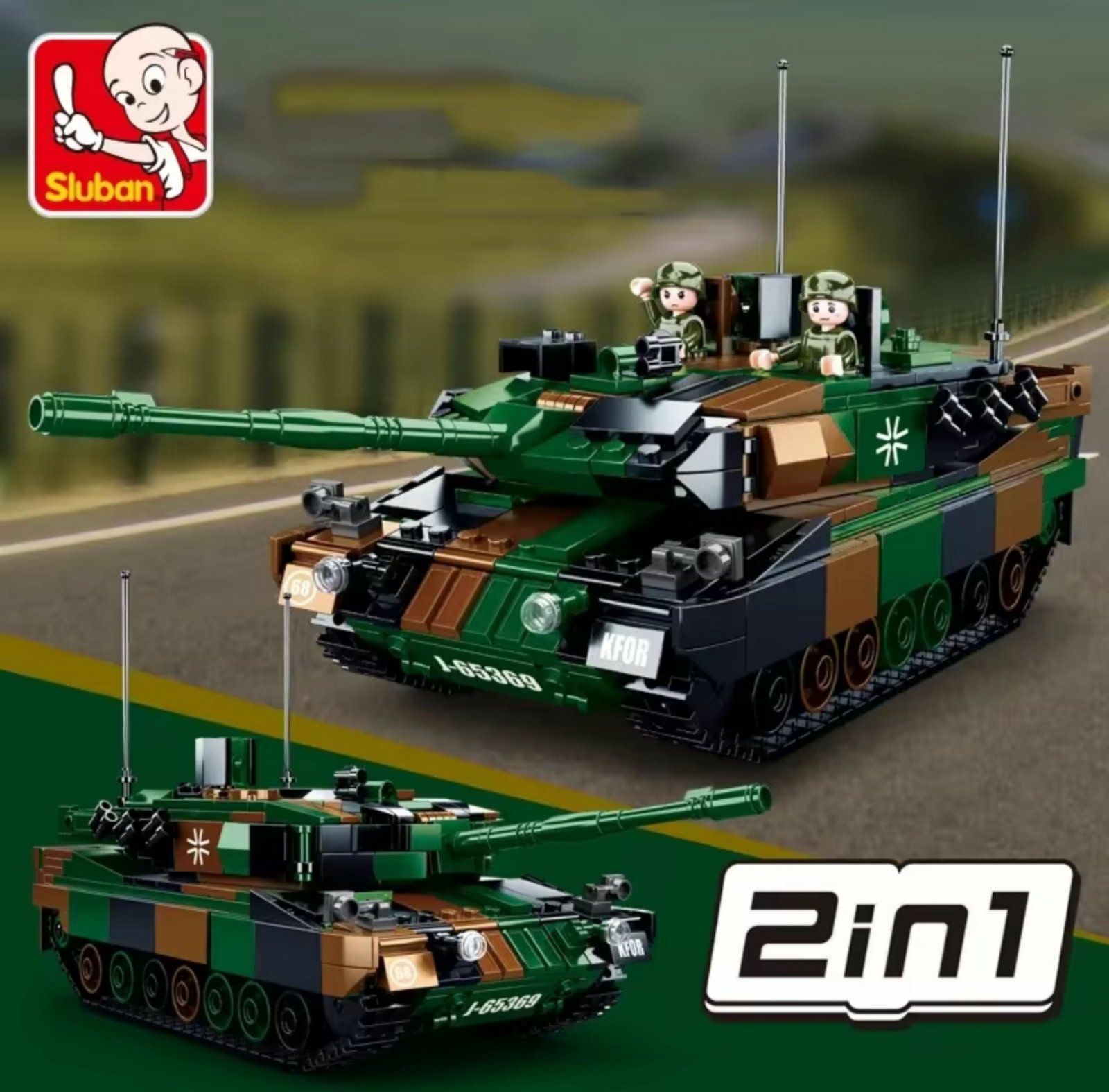Конструктор танк Леопард 2А5 - 766 шт Совместим с LEGO 2в1