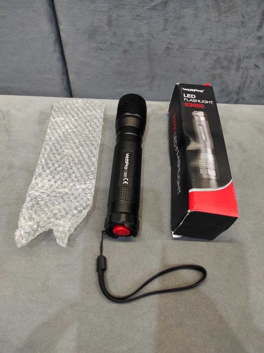 Latarka LED WdtPro o dużej mocy S3000, superjasna