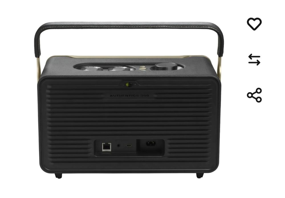 Coluna Bluetooth JBL AUTHENTICS A300 (Autonomia: Até 8 h - Preto)