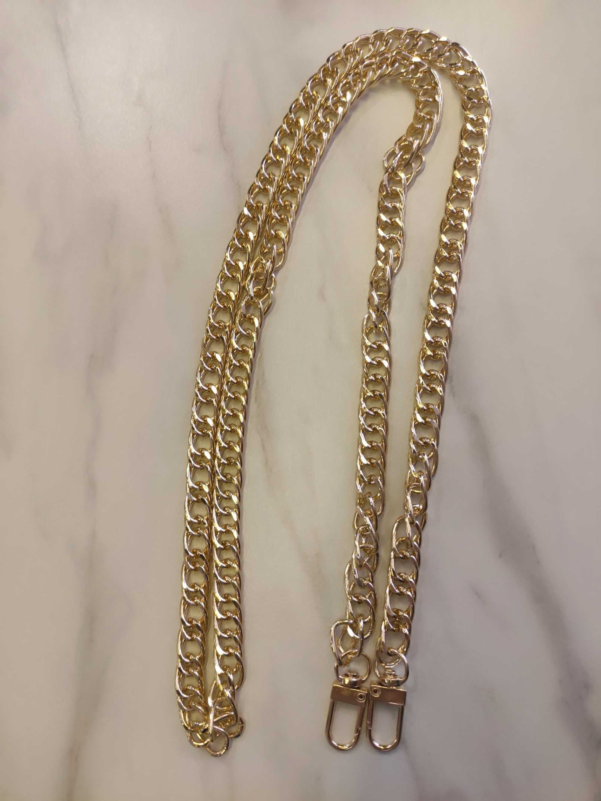 Pasek do torebki złoty łańcuszek długość ok 110 cm