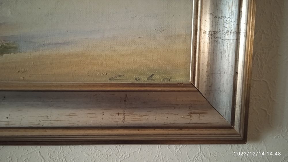 Картина масло холст  с историей!