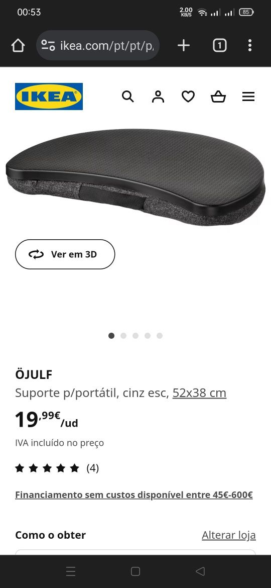 Suporte de portátil IKEA