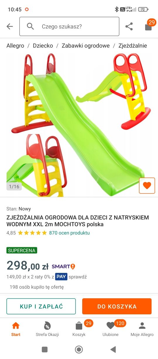 Zjeżdżalnia sprzedam ślizg