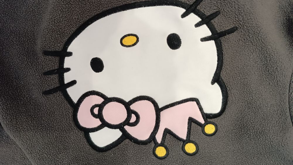 Bluza 98- 104 H&M Hello Kitty polarowa szara