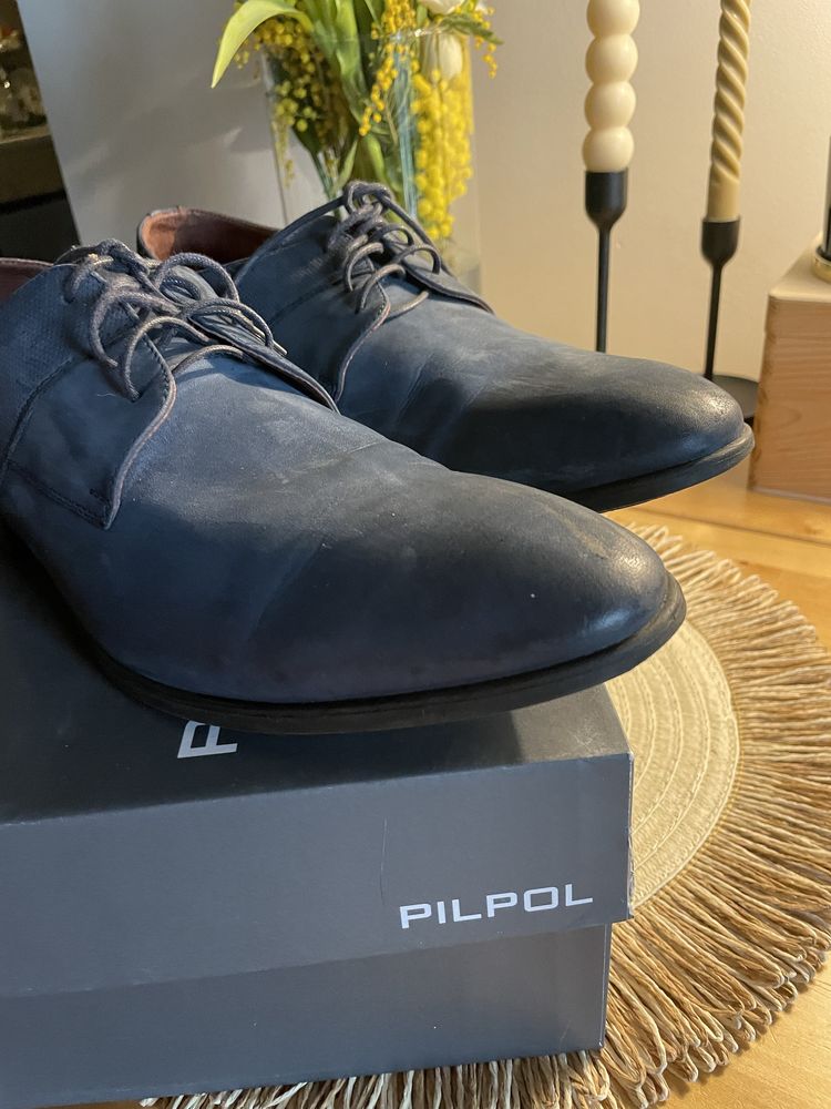 Męskie skórzane buty Pilpol
