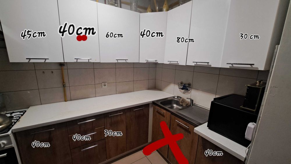 zestaw mebli kuchennych