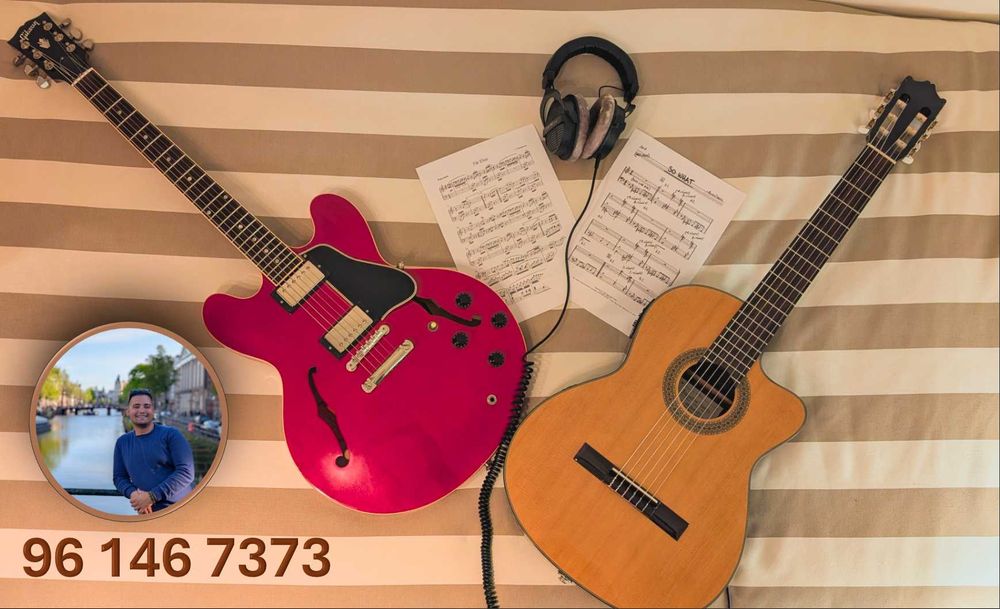 Aulas de Guitarra - deslocação a casa - 1ª AULA GRÁTIS