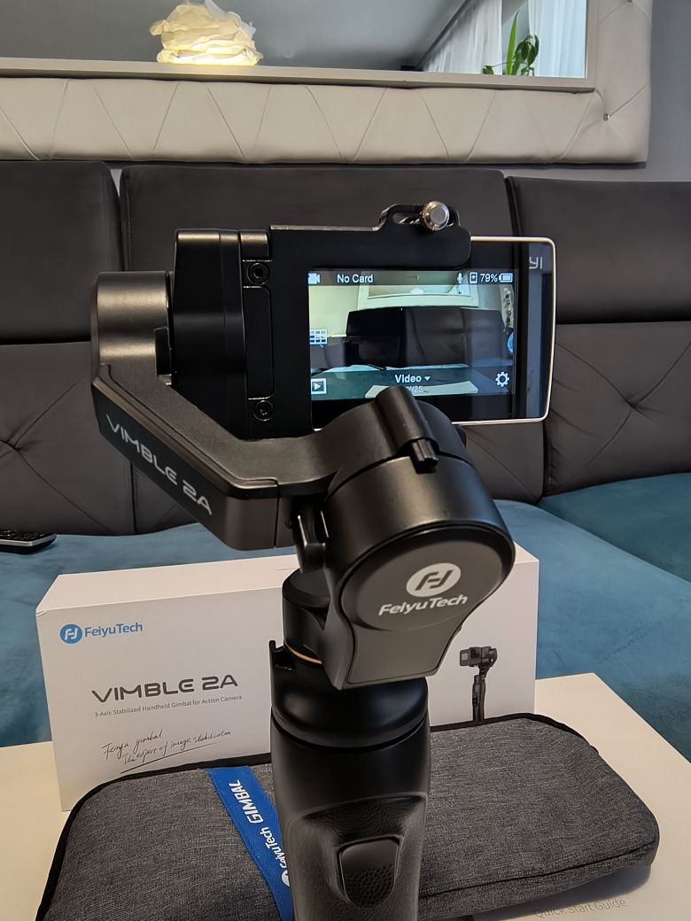 Zestaw kamera sportowa YI 4K z gimbalem Feyutech Vimble 2A plus gratis