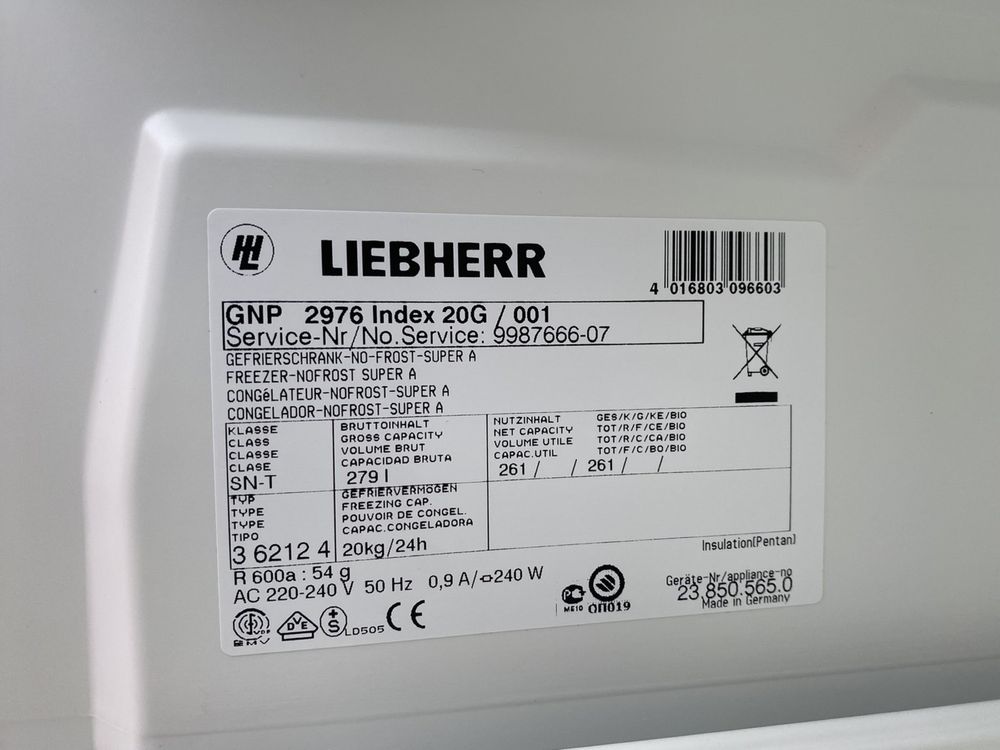 Морозильна камера Liebherr