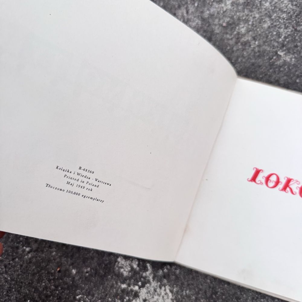 Stara bajka dla dzieci lokomotywa Julian Tuwim Jan Marcin Szancer 1949