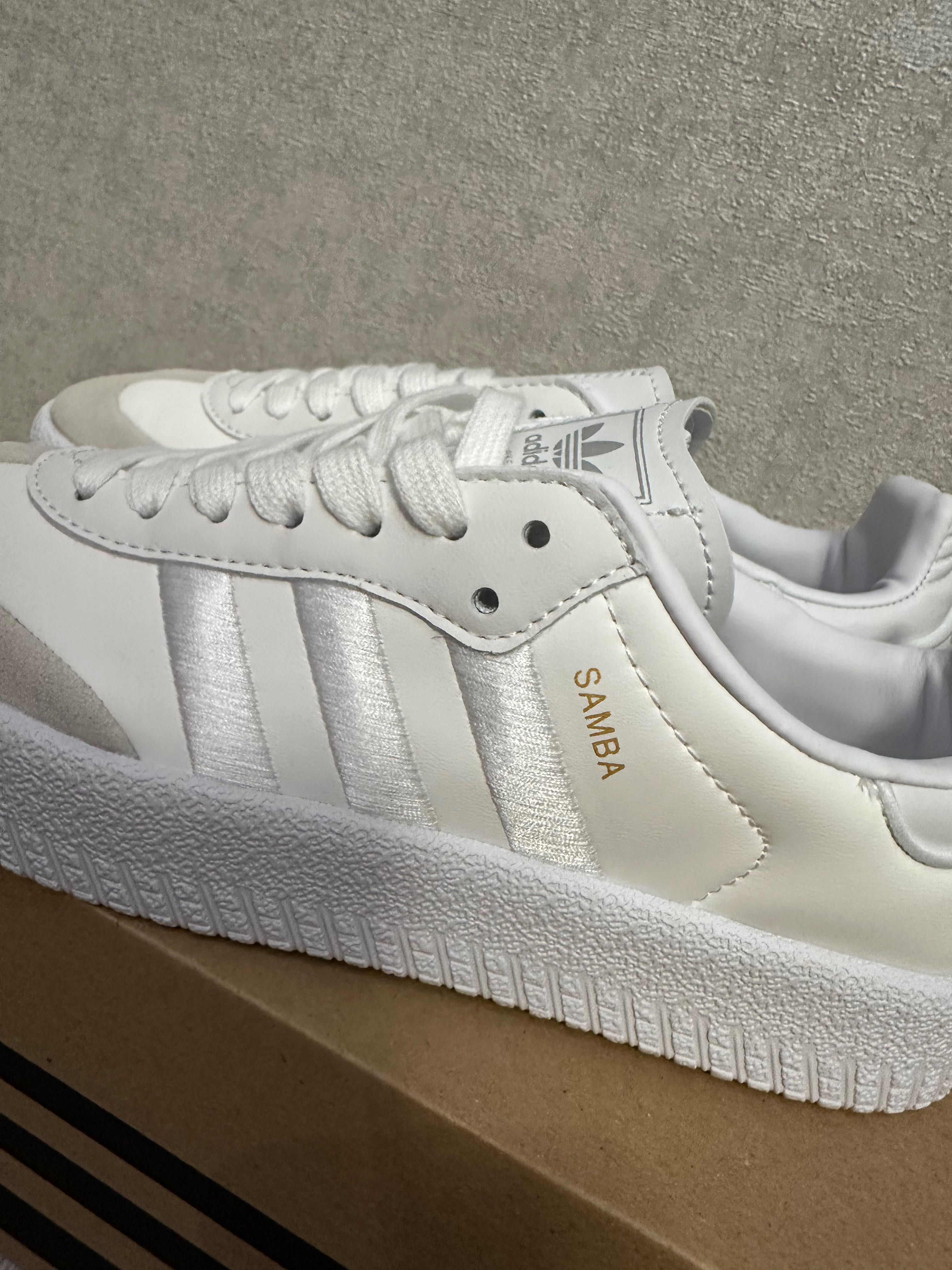 Кросівки adidas samba platform full white 40 р