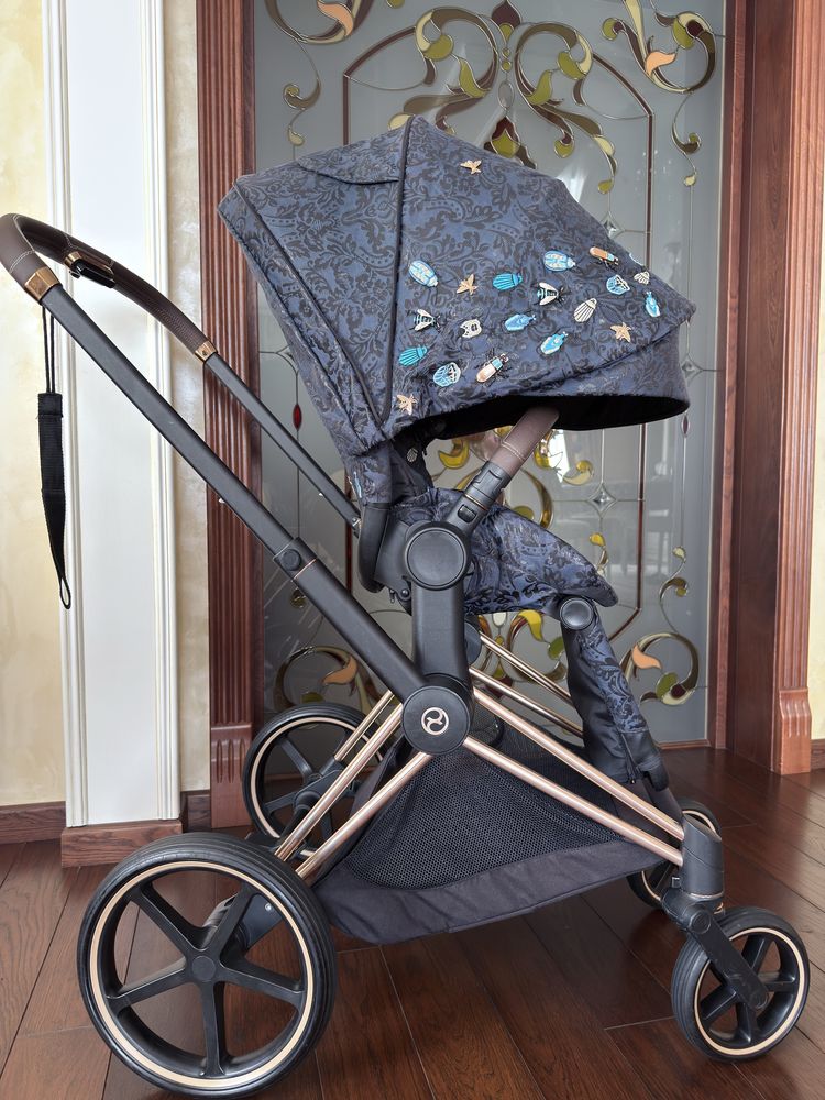 Коляска Cybex Priam JEWELS OF NATURE Frame Rose Gold 2in1