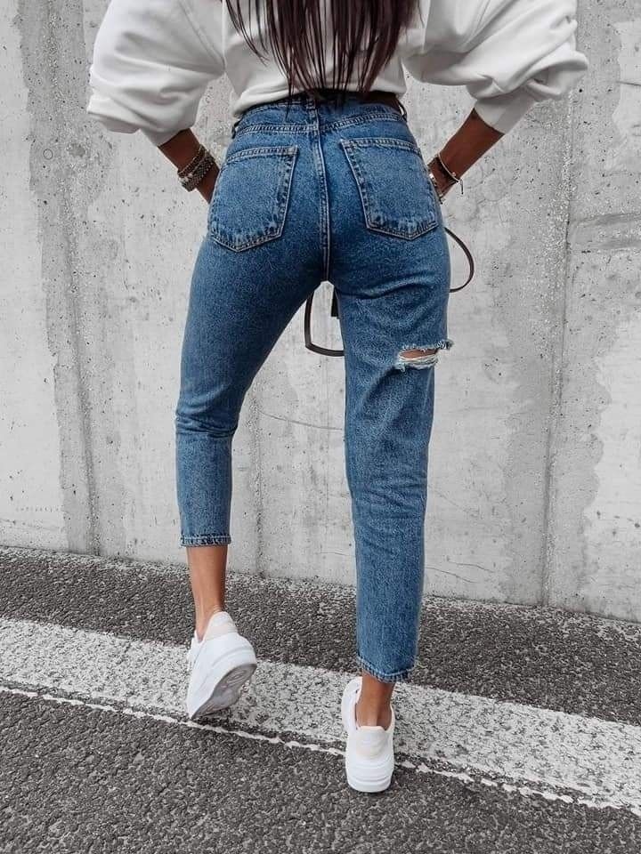Spodnie damskie jeansy Olavoga Garo XS S L czarne niebieskie