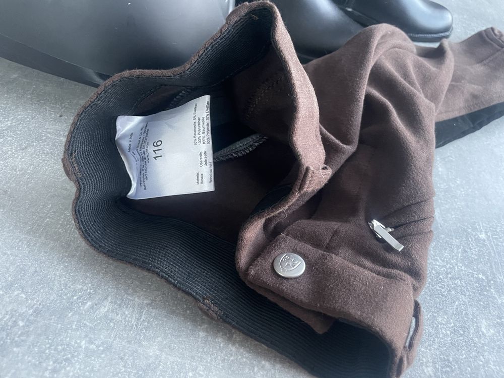 Zestaw jezdziecki kask buty 28 spodnie 116