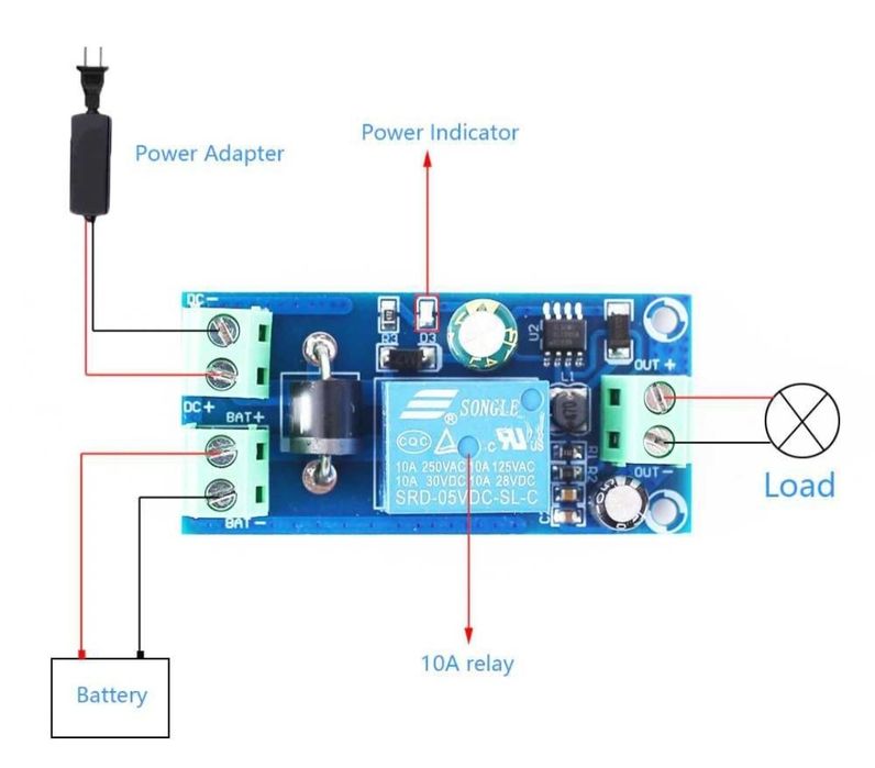 Мини УПС, ups, Модуль перемикання живлення с зарядкой