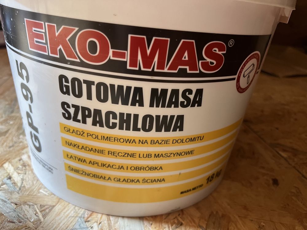 Eko-Mas - Gotowa masa szpachlowa 18kg