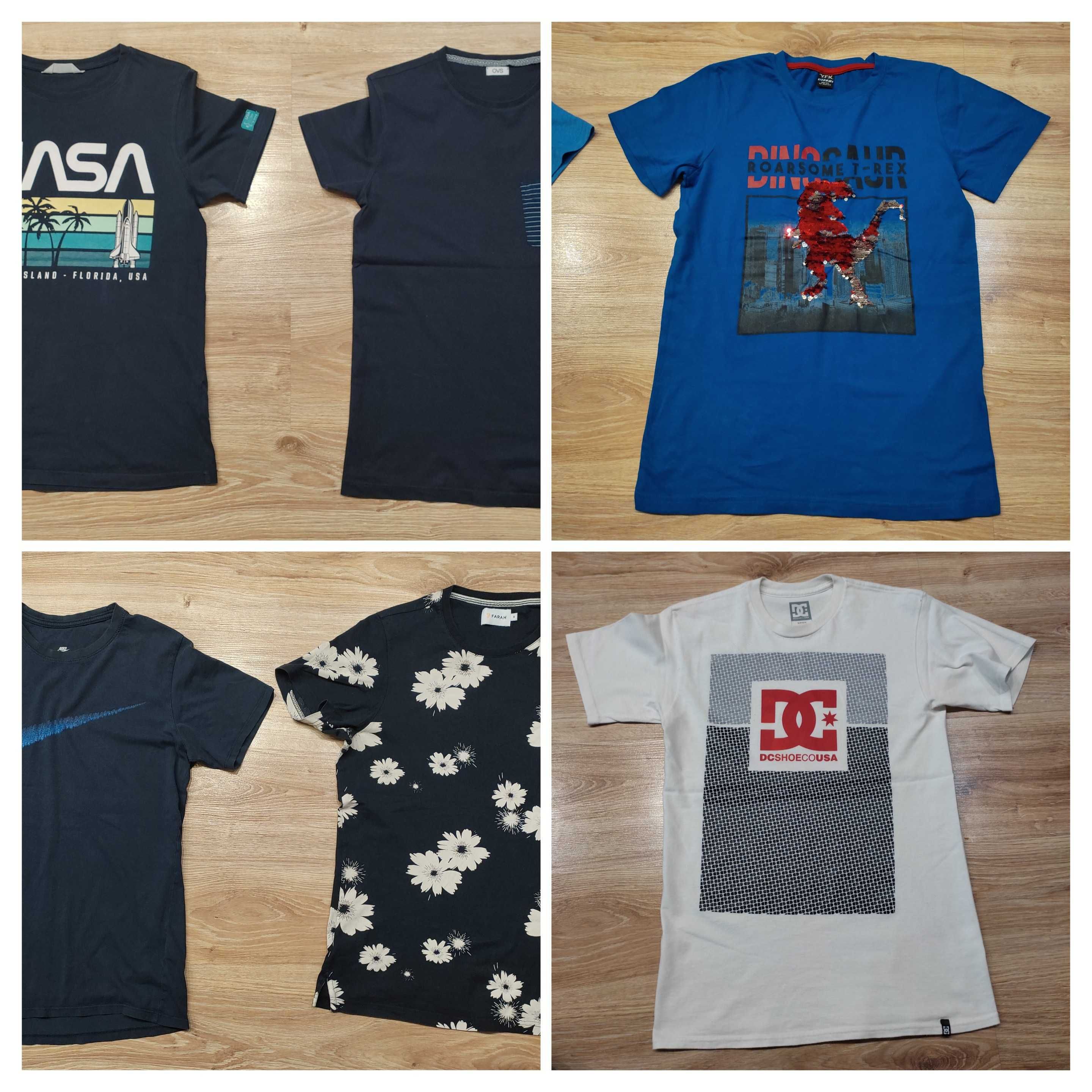 Trzy t-shirty 158 szary czarny Levi's