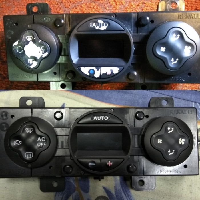 Реставрация, восстановление потертых автомобильных кнопок, кнопки