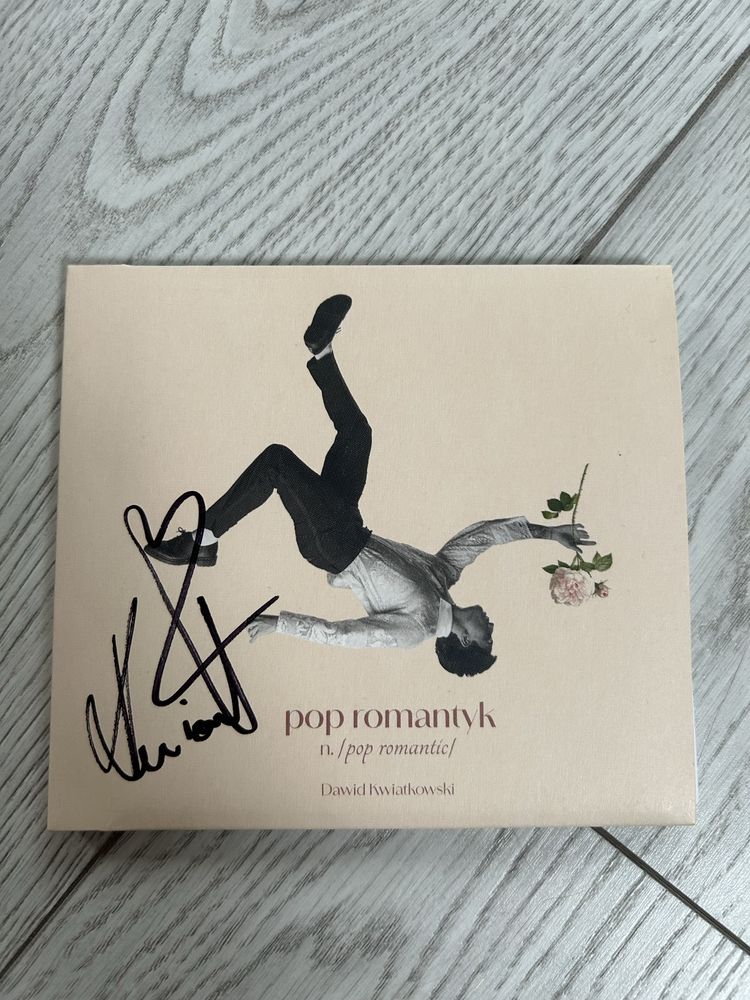 Płyta z autografem Pop Romantyk Dawid Kwiatkowski