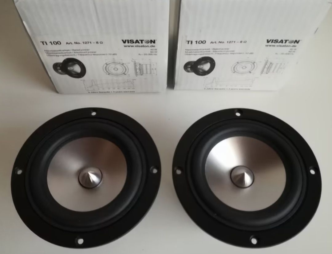 2 Altifalantes high end hifi Visaton Ti 100 novos em caixa