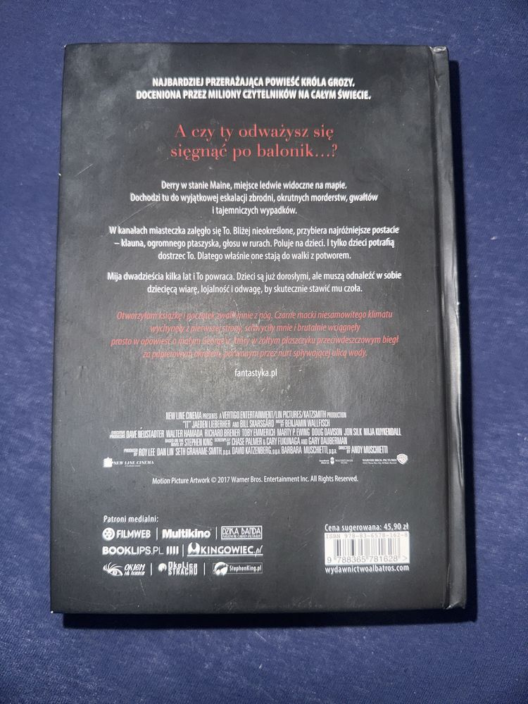 Książka Stephen King „TO”