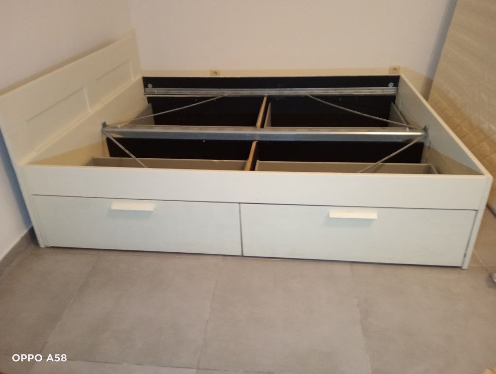 Vendo cama 160×200 IKEA com arrumação+colchão