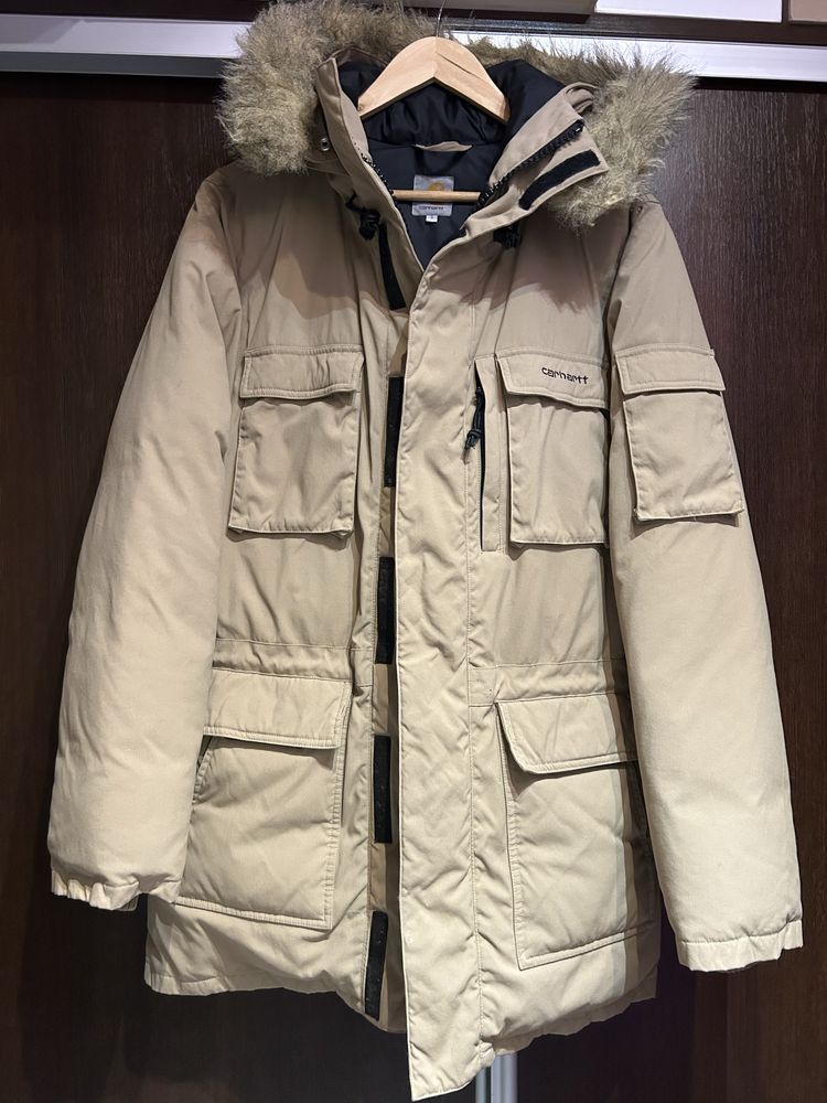 Parka przepiękna/puchowa bering Carhartt Wip S- super !