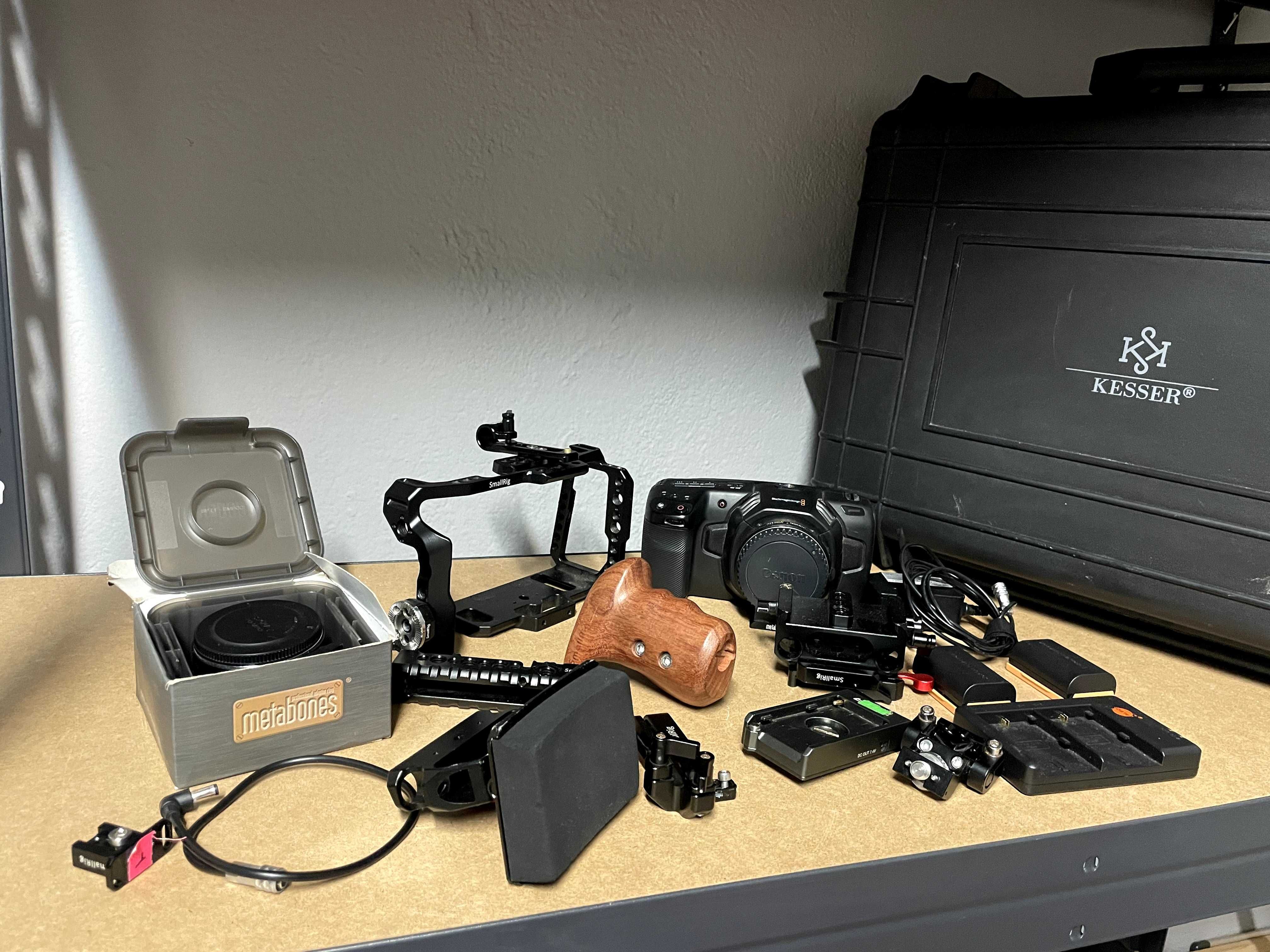 Blackmagic Pocket Cinema Camera 4k + Acessórios + Case