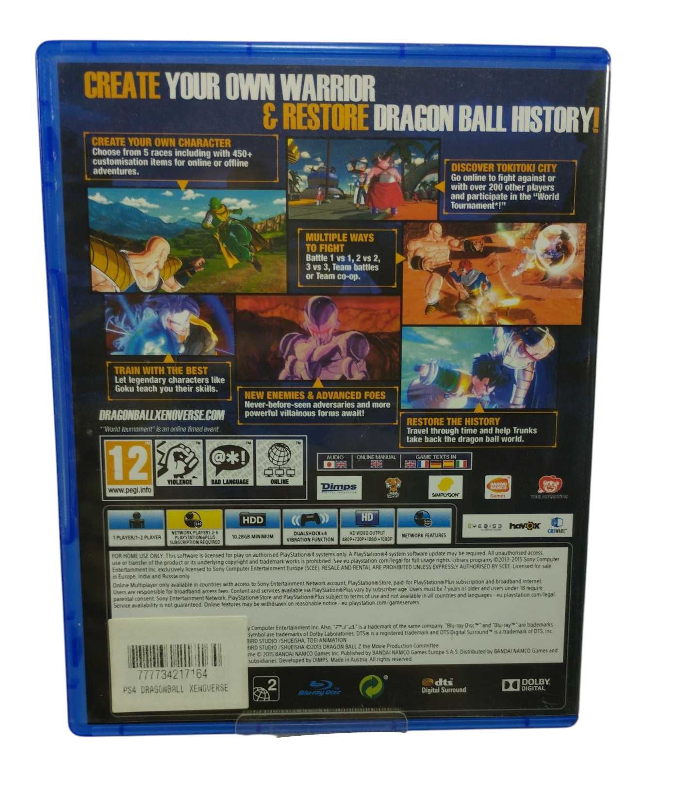 Dragonball Xenoverse PS4