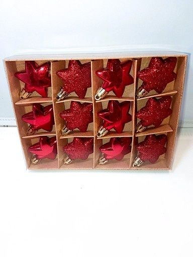 Gwiazdki 4,5 cm ozdoba świąteczna