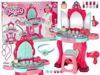 Toaletka z lustrem różowa. Leantoys. Nowy Produkt