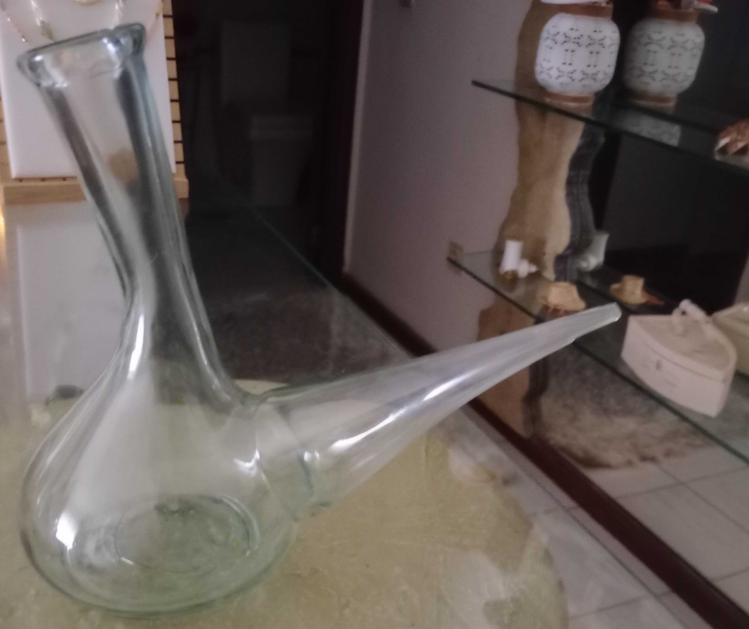 Antiga Galhete Azeite, grande, 0,5 L vidro de sopro - E. Impecável