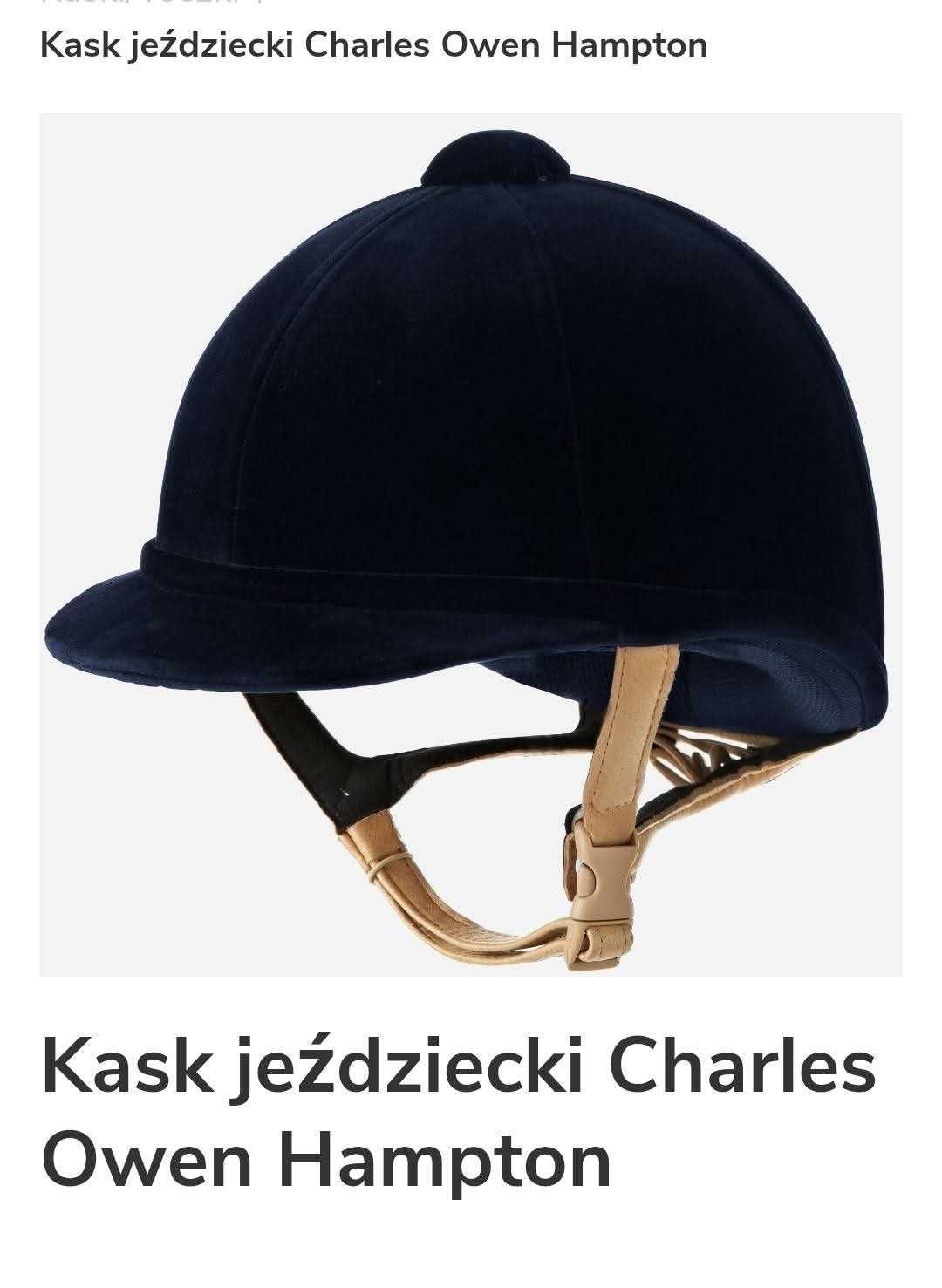 Kask jeździecki charles owen hampton