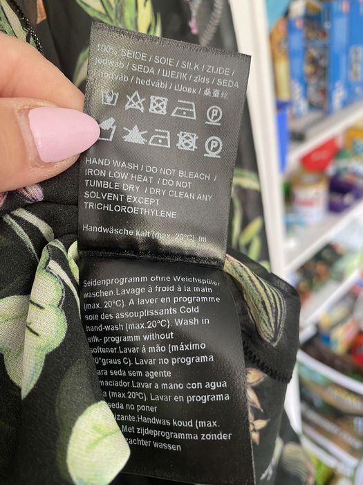 Luisa Cerano jedwabna sukienka 100% jedwab silk seta halka 40 L 42 XL