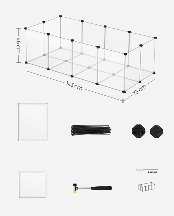 Nowa zagroda klatka wybieg dla żółwia szczeniaka królika świnki morski