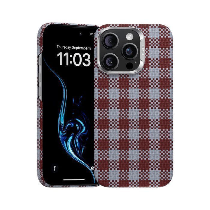 Etui Magnetic Armor Vichy Kevlar (RF66) do Iphone 16 Pro Max czerwony