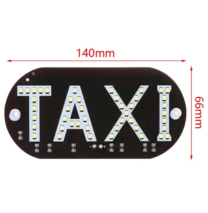 Светодиодная табличка такси TAXI LED