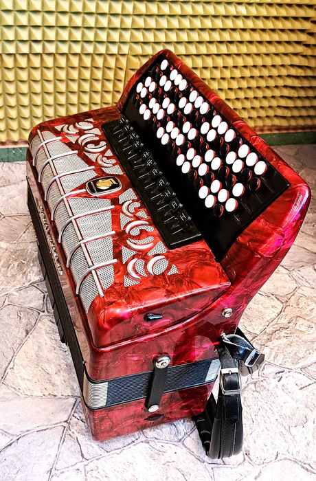 akordeon guzikowy Weltmeister Grandina jak nowy serwis Dom Akordeonu