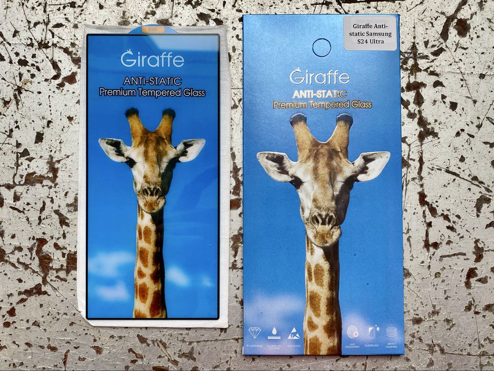 Стекло Anti-static для Samsung S24 S24Ultra S24+ Griraffe защитное