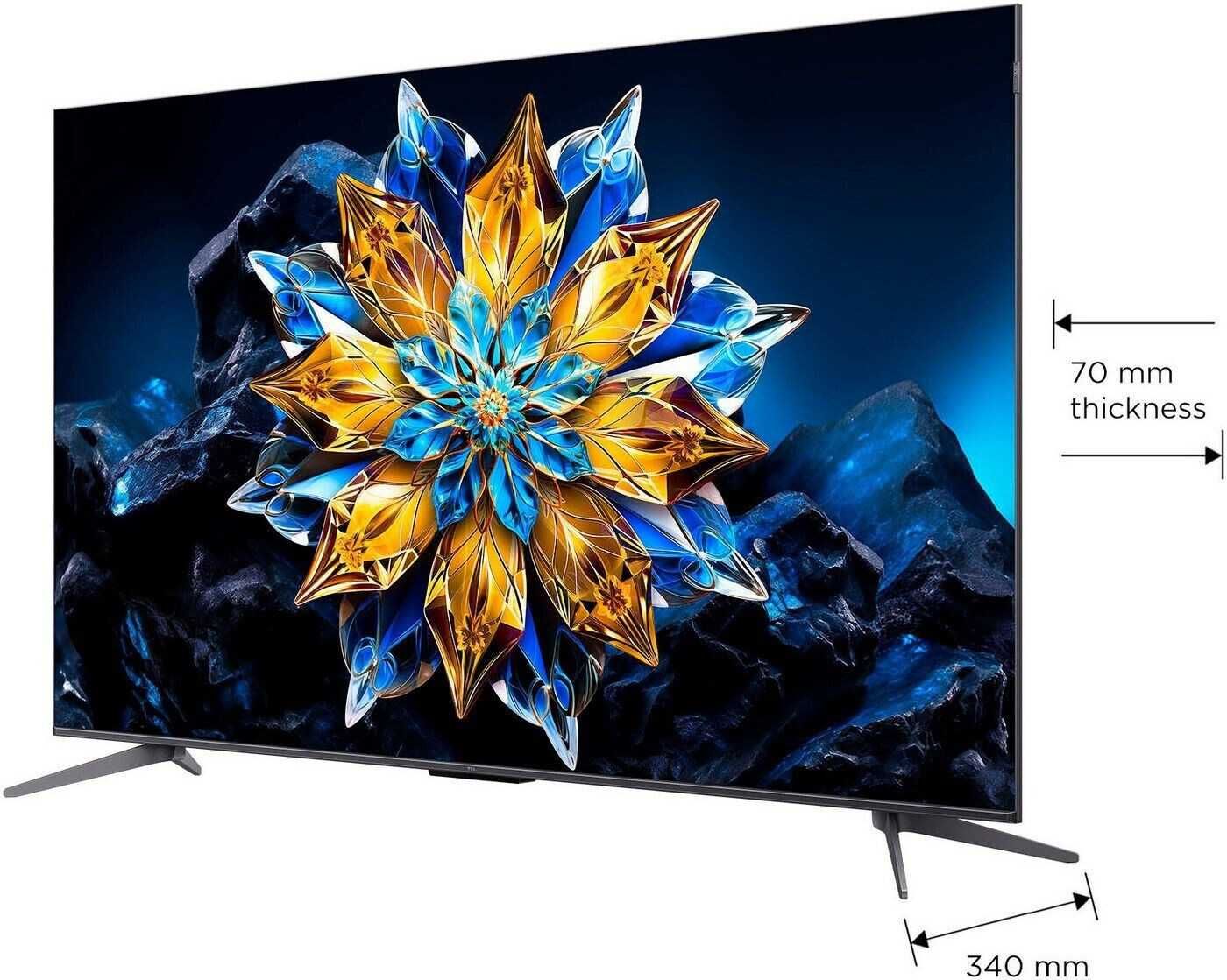 телевізор TCL 65T8B 65-дюймовий QLED Pro 144 Гц, Google TV (2024)