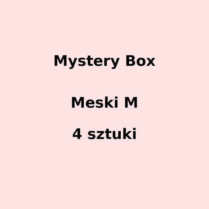 Mystery box męski M - 4 sztuki